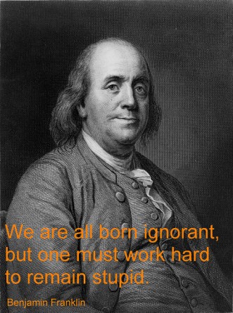 Ben Franklin on stupidity