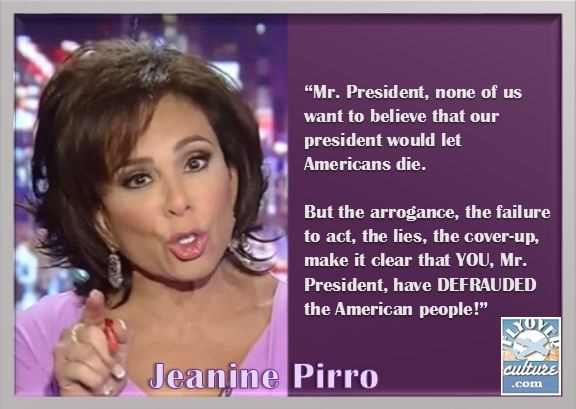 Jeanine Pirro ~ Benghazi